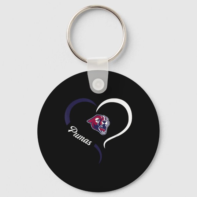 Chaveiro Logotipo Perry Pumas Half Heart Slogan Hs (Frente)