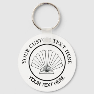 Chaveiro Logotipo Personalizado da Seashell Scallop