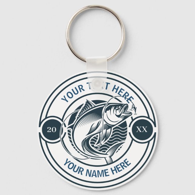 Chaveiro Logotipo Personalizado de Pesca de Robalo (Frente)