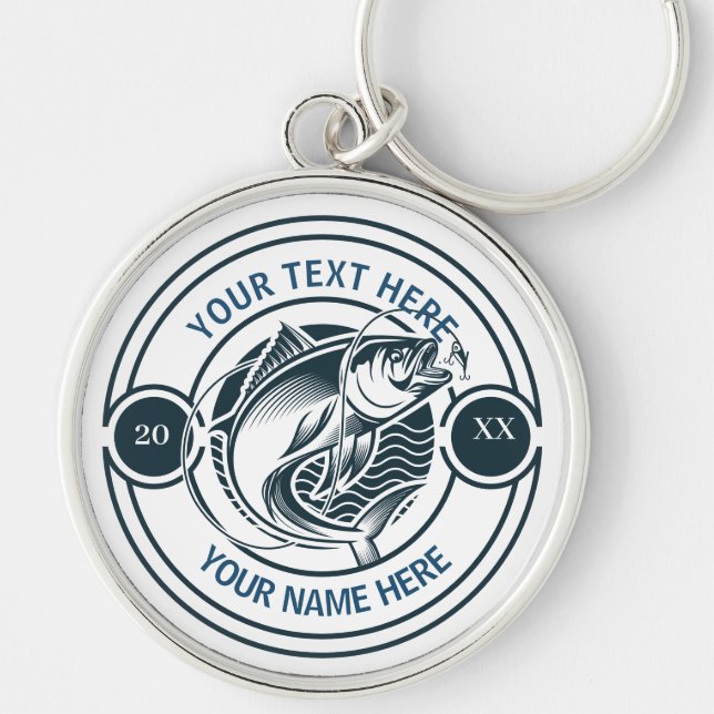 Chaveiro Logotipo Personalizado de Pesca de Robalo (Frente)