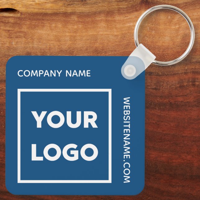 Chaveiro Logotipo personalizado e texto Troca comercial Azu (Verso)