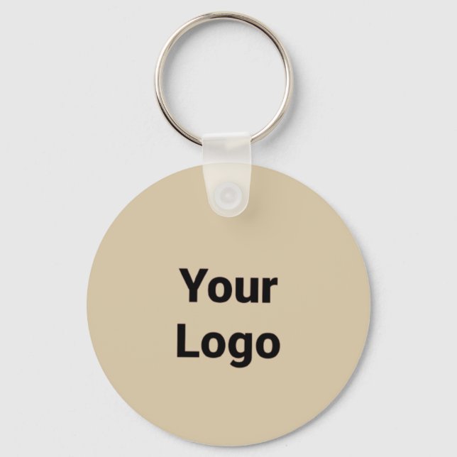 Chaveiro Logotipo personalizado simples e elegante aqui da  (Frente)