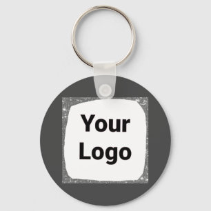 Chaveiro Logotipo personalizado simples e elegante aqui, em