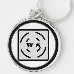 Chaveiro Logotipo personalizado simples e elegante aqui emp