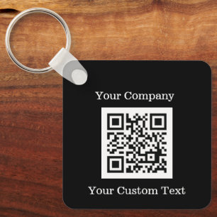 Chaveiro Logotipo Personalizado Texto do Código QR Empresa