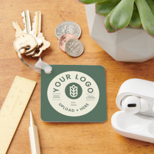 Chaveiro Logotipo Personalizável da Empresa - Linha de Códi