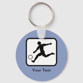 Chaveiro Logotipo personalizável do jogador de futebol (jog