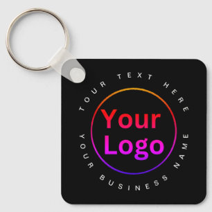 Chaveiro Logotipo preto moderno para empresas