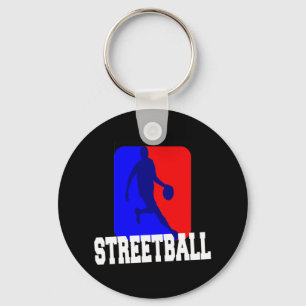 Chaveiro Logotipo Retro de Basquetebol de Rua