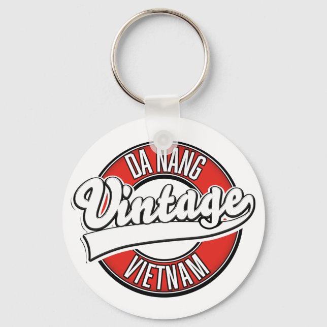 Chaveiro Logotipo retrô de Da Nang vietnã (Frente)