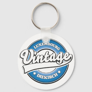 Chaveiro Logotipo retrô de Diekirch luxemburgo