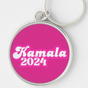 Chaveiro Logotipo rosa feminino Kamala Harris 2024