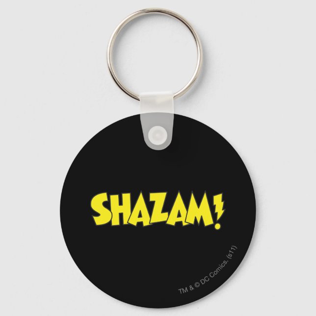 Chaveiro Logótipo Shazam Amarelo (Frente)