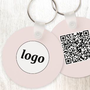 Chaveiro Logotipo simples Código QR Código comercial - Cor-