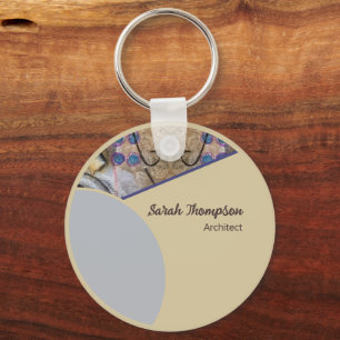 Chaveiro Logotipo simples do código QR do Promocional para 