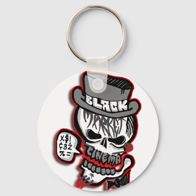 Chaveiro Logotipo Skull da cinza BMC (Frente)