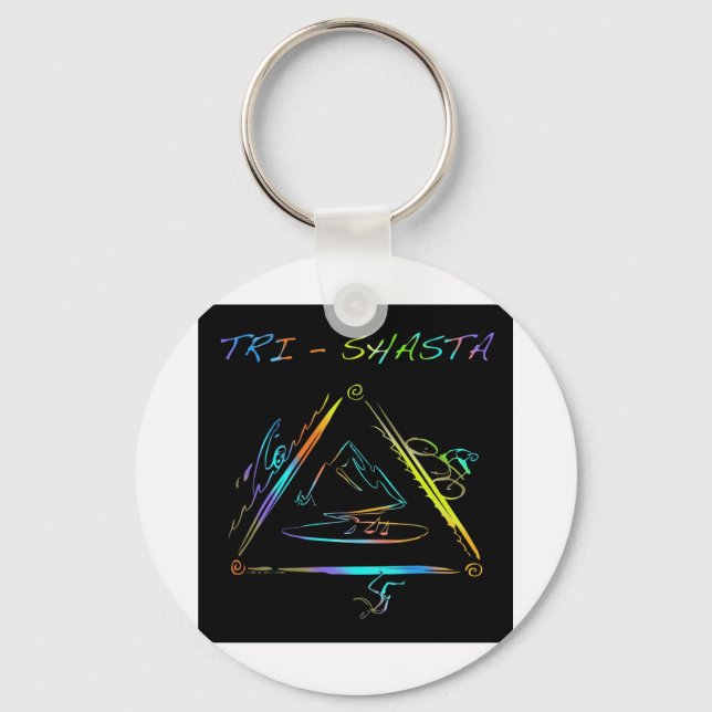 Chaveiro Logotipo Triathalon Tri Shasta (Frente)