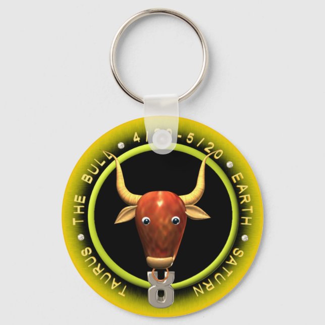 Chaveiro logótipo Valxart Taurus zodiac (Frente)