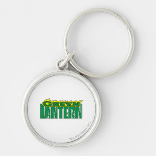 Chaveiro Logotipo verde da lanterna - chamas amarelas