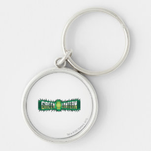 Chaveiro Logotipo verde da lanterna - chamas verdes