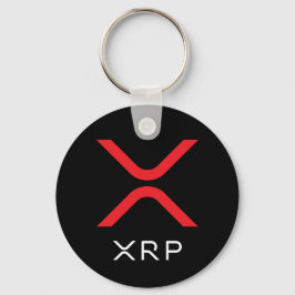 Chaveiro Logotipo vermelho e branco da réplica XRP | Chavei