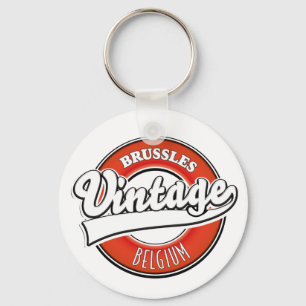 Chaveiro logotipo vintage Bruxelas Bélgica