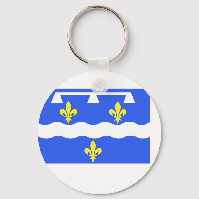 Chaveiro Loiret, bandeira da França (Frente)