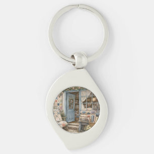 Chaveiro Loja de Colchas French Cottagecore Aquarela