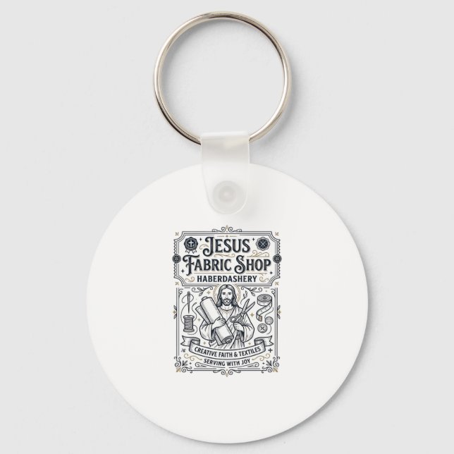 Chaveiro Loja de Tecidos Jesus Armarinho Loja de Tecidos Je (Frente)