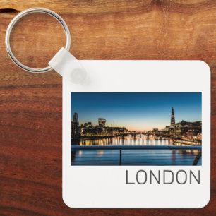 Chaveiro Londres Uk Skyline Reino Unido Inglaterra Souvenir