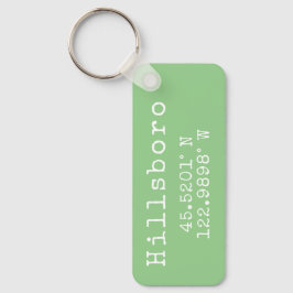 Chaveiro Longitude do Latitude do Oregon