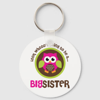 Chaveiro Look Whoos Going to be a Big Sister Owl