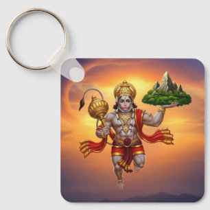 Chaveiro Lord Hanuman Voando Levantando Montanha