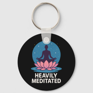 Chaveiro Lótus de Yoga Profundamente Meditado
