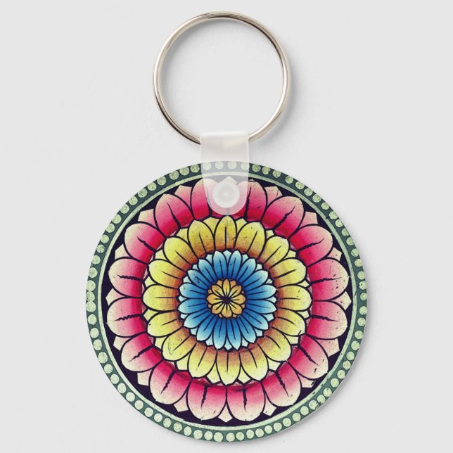 Chaveiro Lotus Mandala (Frente)