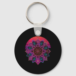 Chaveiro Lótus Mandala Buda Zen Arte Suculenta Botânica B