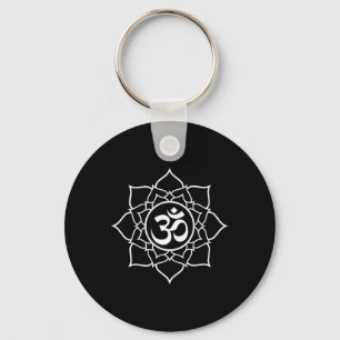 Chaveiro Lótus Ohm Om Símbolo Yoga Iniciantes Meditação Des