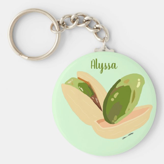 Chaveiro Loucos de pistachio personalizados (Frente)