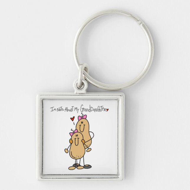 Chaveiro Loucos sobre meus t-shirt e presentes da neta (Frente)