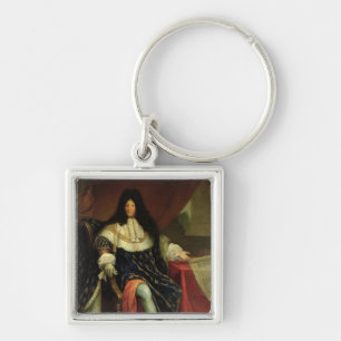 Chaveiro Louis XIV que guardaram um plano do Maison Royale