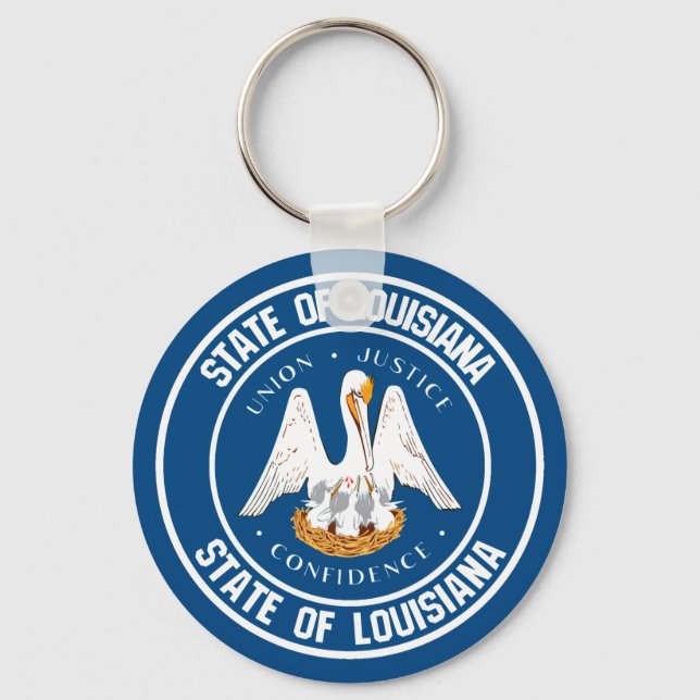 Chaveiro Louisiana Round Emblem (Frente)
