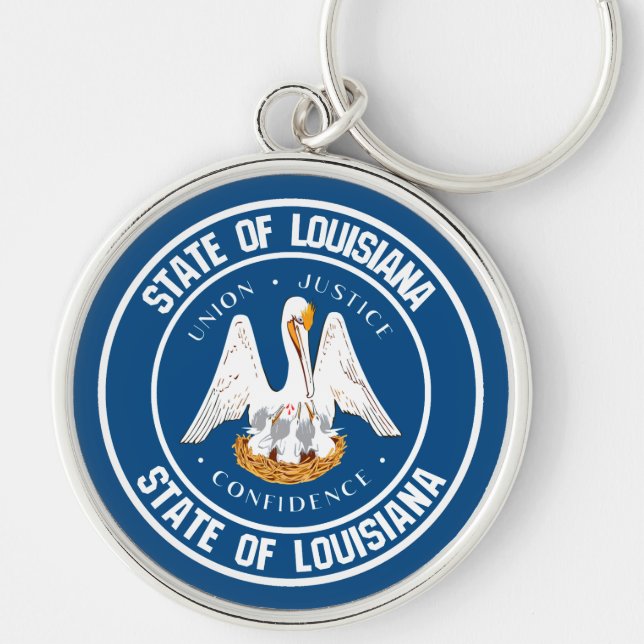 Chaveiro Louisiana Round Emblem (Frente)