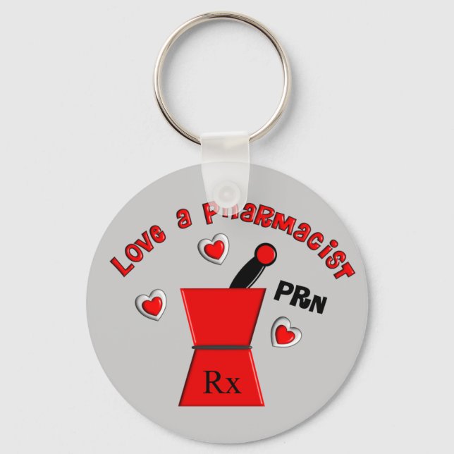 Chaveiro "Love A Pharmacist PRN" Ofertas Exclusivas (Frente)