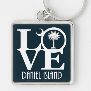 Chaveiro LOVE Daniel Island Carolina do Sul