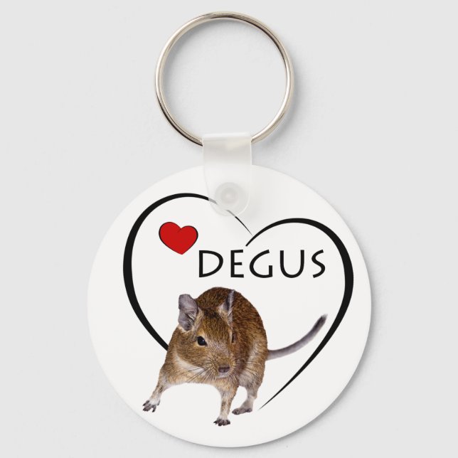 Chaveiro Love Degus Keyring (Frente)