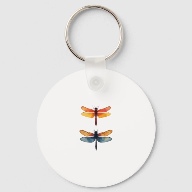 Chaveiro Love Dragonflies child small simple Minimalist Dra (Frente)