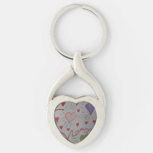 Chaveiro Love Hearts Key Ring