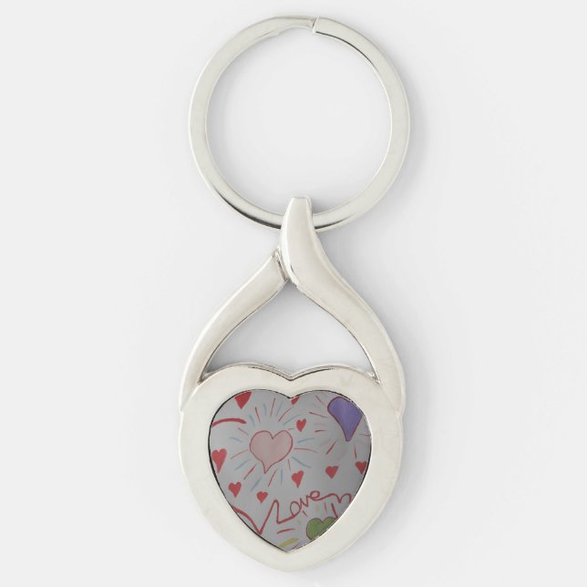 Chaveiro Love Hearts Key Ring (Frente)