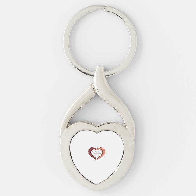 Chaveiro Love Is Patient Refined Aesthetic  (Frente)
