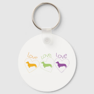 Chaveiro Love Love Love Dachshances!
